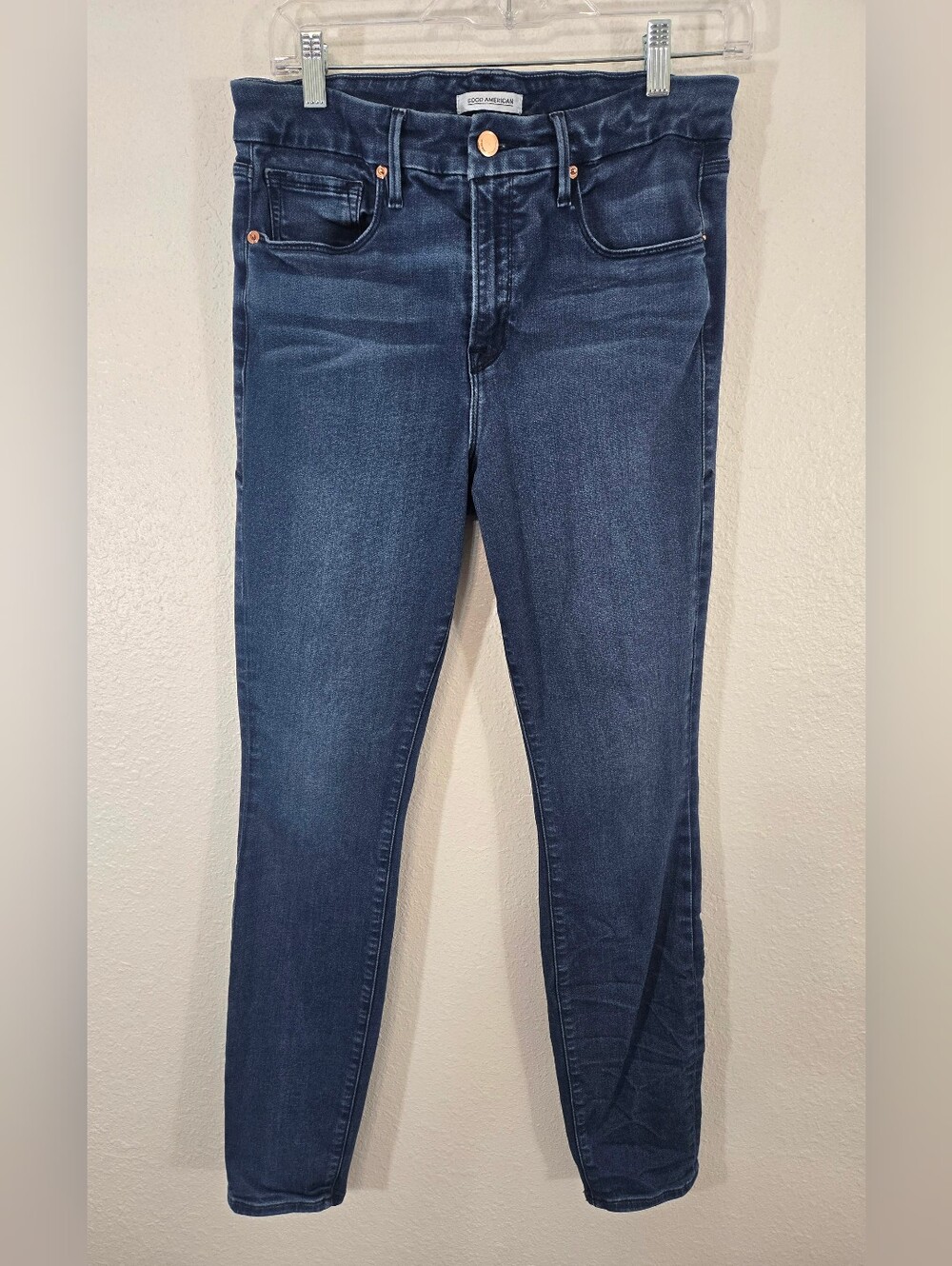 Good American Good Legs style GL108TOP Skinny Jeans Copper-Toned Hardware, 12/31